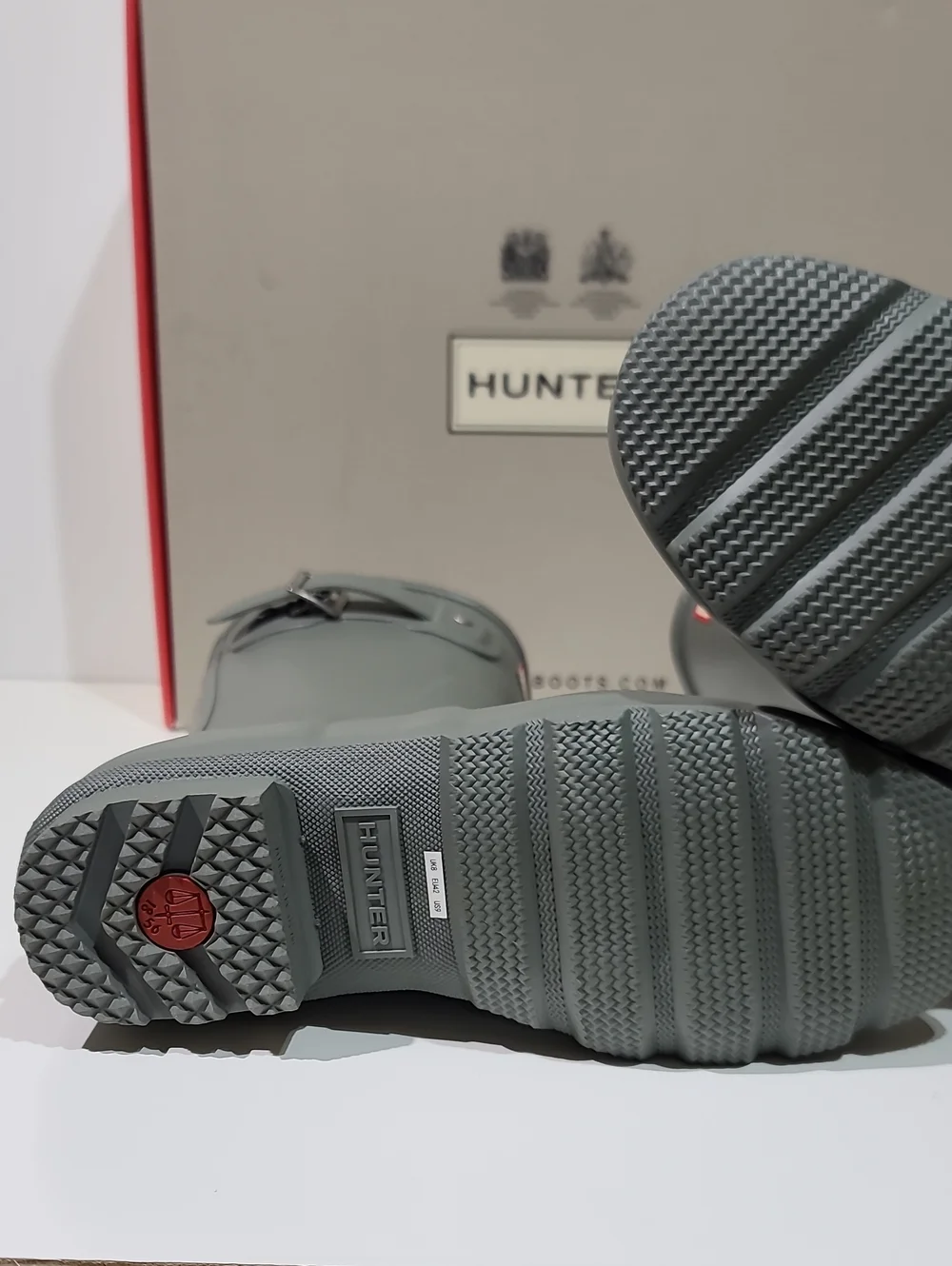 Hunter Original Men's Short Rain Boots / Docker Grey US 9 New